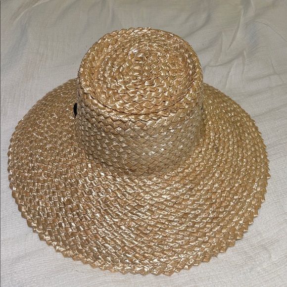 Lack Of Color Natural Straw Hat with Black Ribbon - Picture 4 of 5